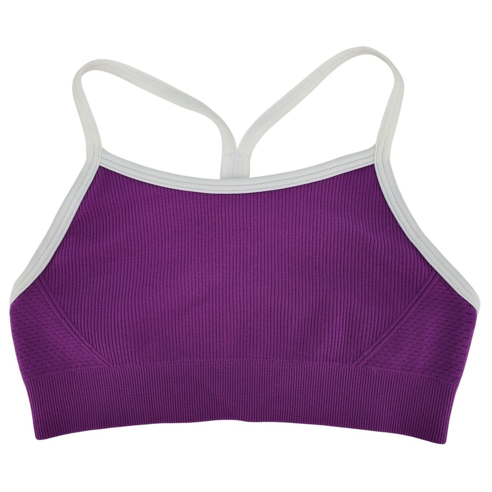 DSG Girls S Violet Purple Momentum Seamless Sports Bra‎ Moisture Wicking Tagless